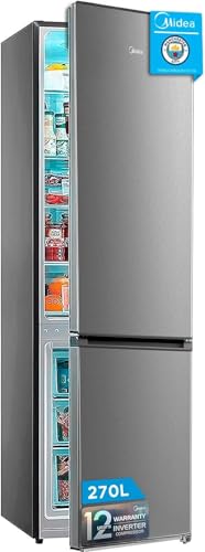 Midea Frigo Congelateur Combiné No Frost 55 cm de large x 180 cm - Combine Refrigerateur 270 L -...