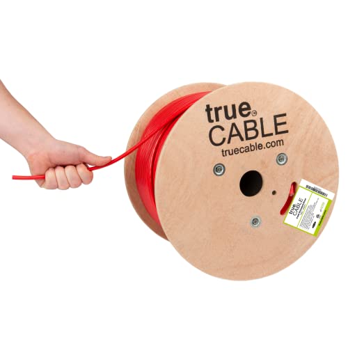 Câble Cat6 blindé F/UTP CMR rouge de 304m en cuivre nu massif 550MHz