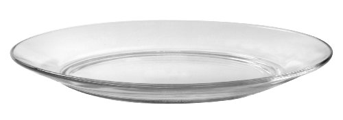 ChargeIt by Jay Set of 6 Round Dinner Plates, Clear