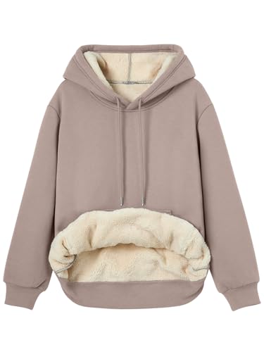 Trendy Queen Women's Fleece Sherpa Lined Hoodie