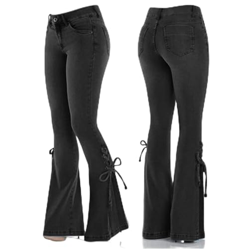Jean évasé de qualité supérieure stretch moyen et design intemporel pour femme