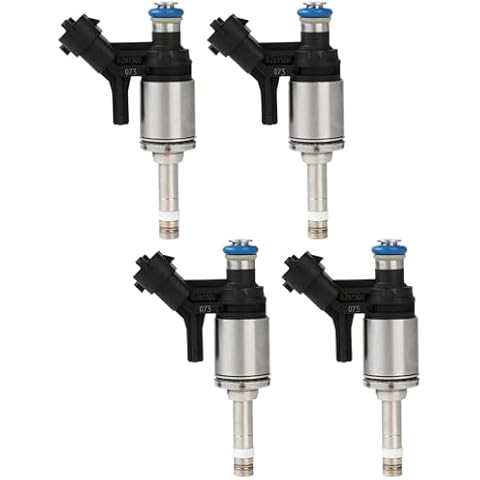 4Pcs Fuel Injectors ANGLEWIDE FJ1123 Fuel Injectors Set fit for 2012-2015 for BMW for 118i 1.6L, 2010-2015 for Mini for Cooper 1.6L, 2011-2016 for Mini for Cooper Countryman 1.6L, 7 Holes Cover