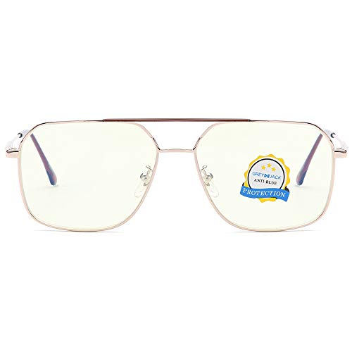 Image of grey jack 4PCS 3D Clip On Glasses,Square Shape Spectacle Frame with Magnetic Lens for Men Women 1201