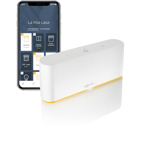 Somfy 1870595 TaHoma switch Controllo intelligente per centralizzare e connettere la tua casa, Compatibile con io-homecontrol, RTS Zigbee 3.0, Controllo vocale Google Assistant, Amazon Alexa e HomeKit