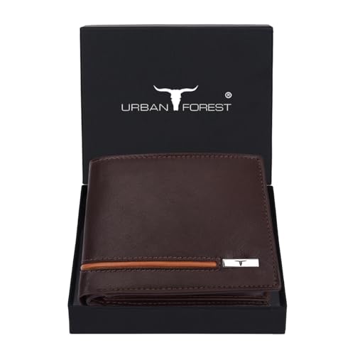 URBAN FOREST Stag Brown/Papaya Leather Wallet for Men
