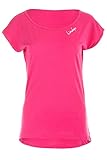 WINSHAPE Damen Winshape Ultra licht modal-shirt met korte mouwen voor dames afgeronde zoom Mct013 Kurzarmshirt, Deep-pink, L EU