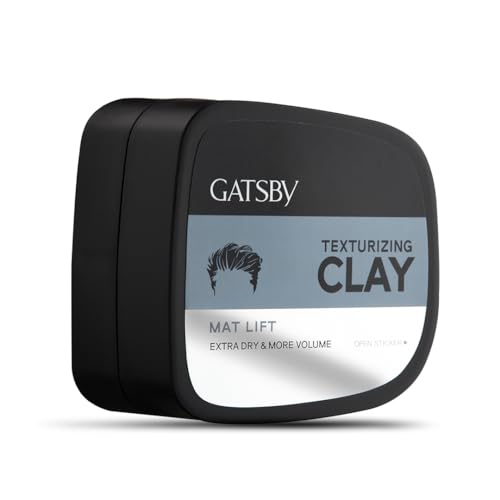 Gatsby Texturizing Clay - Mat Lift | For Super Strong Hold, More Volume & Extra Dry Look | Stylish Matte Finish | Anytime Restylable Hair Styling Clay Wax | Hair Wax For Men | 75gm - Image 2