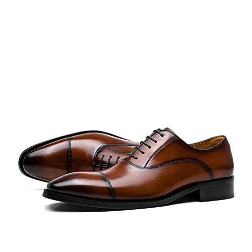 Chaussures habillées hommes à lacets derbies Cap Toe noir chic