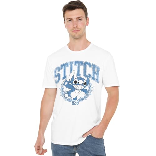 T-shirt Stitch Disney Mixte Blanc : L'Idée Cadeau Parfaite pour Fans