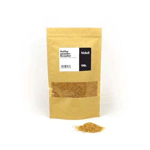 NIRDOSH - Encens en Poudre Palo Santo Palito de l'Équateur - Encens Naturel pour brûleur et...