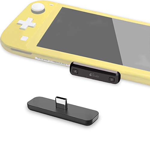 GuliKit Route Air Bluetooth Adapter for Nintendo Switch & Lite,USB-C Wireless Audio Transmitter