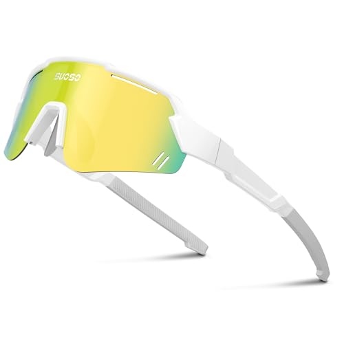 Image of suoso Kids Sports Polarized Sunglasses: Youth Baseball Sun Glasses Cycling Glasses for Boys Girls Age 6-12 Lightweight TR90