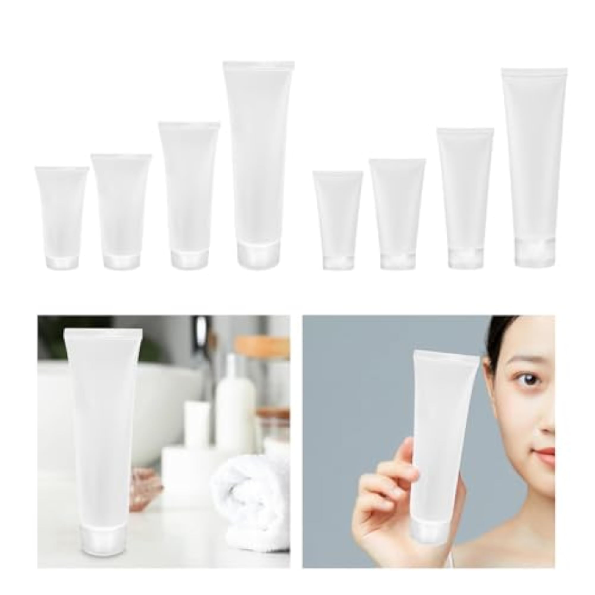 2x6 Pieces Makeup Sample Soft Container Tube Set