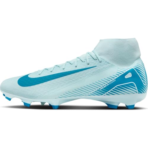 Jugadores del Racing Castrelos 4 NIKE Zm Superfly 10 Acad FG/MG, Sneaker Hombre, Azul Glaciar Azul Órbita, 43 EU