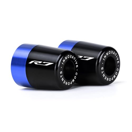 Embouts de guidon bleus pour Yamaha YZF R7 2022-2024 | Masselottes de guidon