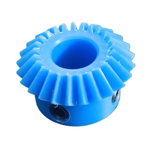 Cylindrical Drive 1pcs Blue Nylon 1.5M 15T 90 Degree Miter Bevel Gear 1:2 Ratio Transmission Helical Gear 1.5 Module 15 Teeth Conical Gear Rack Machinery(8mm bore)