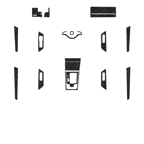 LAINGJINGMEI Adhesivo for Interior de Coche, Panel de Ventana de elevación, calcomanía for Caja de Cambios, película Protectora for salpicadero, Accesorio for Coche(Flash Point Black)