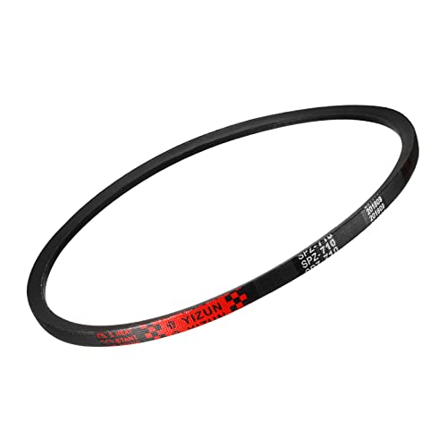 QUARKZMAN 710mm Paso Longitud SPZ710 Transmisión Trapezoidal Correa x 1uds para Industrial Maquinaria, [Negro]