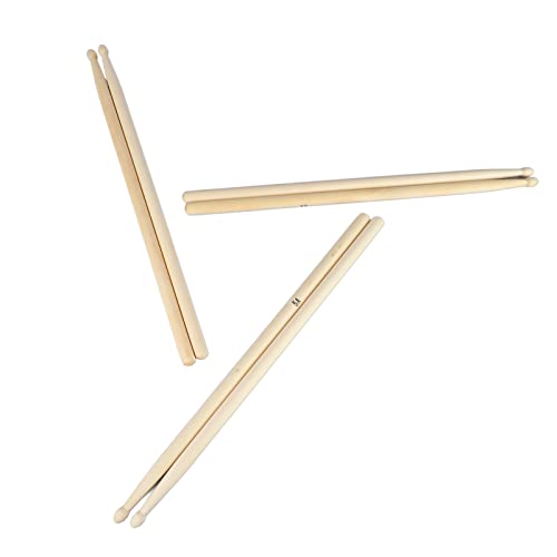 Set de Baquetas 5A Madera Maciza 3 Pares con Bolsa miniatura 2