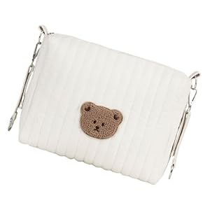 Vdaxvme Baby Wickeltasche mit Teddybär Applikation