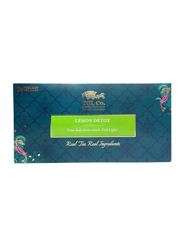 Image of TGL Co. Lemon Detox Green 24 Tea Bags |Suits in Digestion | Relieves Constipation |Anti Inflammatory Properties | Keeps Hydrated |Good for Skin