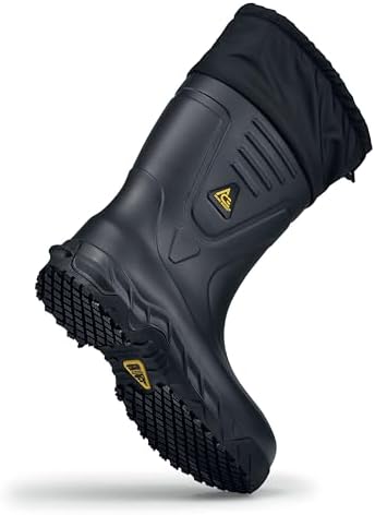 Shoes for Crews Bullfrog Elite, Men's, Women's, Unisex Soft Toe (ST) Work Boots, Slip Resistant, Water Resistant, Black, Men's 10 / Women's 12 | Image 2