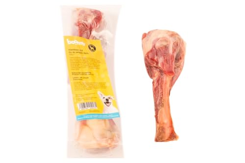 Boomy - Bocadillos para perros - Hueso masticable - Hueso de jamón aserrado - 2 x 2