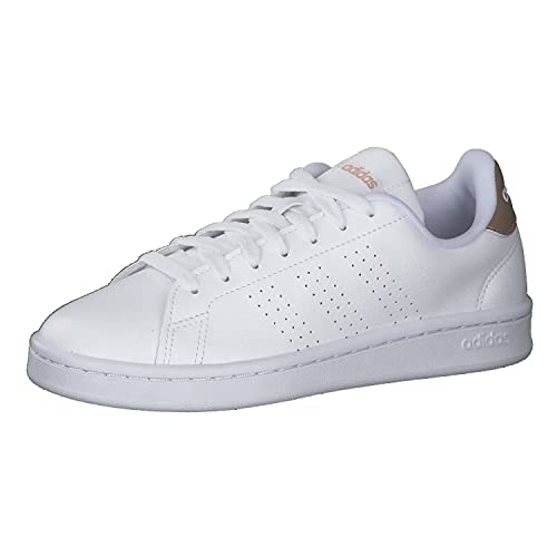 adidas Advantage, Scarpe da Ginnastica Donna, Cloud White Cloud White Copper Met, 38 EU