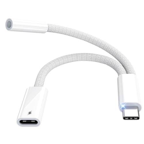 USB Type C to 3.5mm I[fBIϊA_v^[ 2in1 CzWbN ϊ ^CvC Cz ϊ DAC Hi-Fi 24Bit/96KHz & PD 60W[d gp\ ʒ/ʘb/yΉ iPhone
