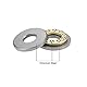 sourcing map 2x Einzelnrichtung F8-22M Axialkugellager 8 mm x 22 mm x 7 mm Chromstahl