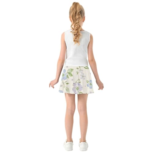 Athletic Skirt Girls with Shorts Flowy Running Skirt for Little Girl Cheer Skirt with Pockets4