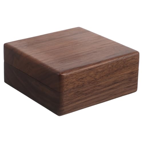 Caja de madera para monedas de desafío de 9 cm con tapa abatible SOIMISS