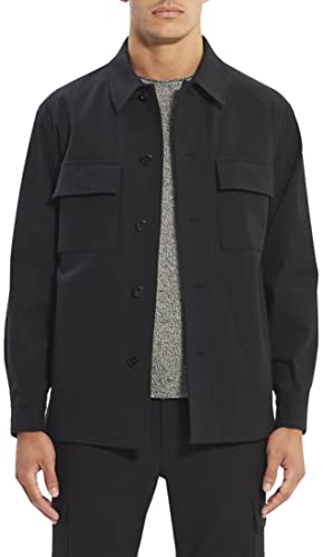 ジャケット・アウター 23ss Theory Neoteric Twill CLYFFORD MLT Black Neoteric Twill Clyfford Shirt Jacket | Theory