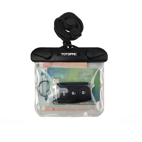 Funda flotante impermeable para llavero de coche con cierre Snap-Ziplock para llaves remotas, tarjetas y dinero, bolsa seca sumergible transparente miniatura 1