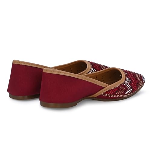 Image of Flavia Womens Flv07 Ballet Flat | Ethnic Shoes | Wedding Footwear | Fashionably Stylish for Everyday wear
