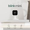 Blink Mini - Compact indoor plug-in smart security camera, 1080p HD video, night vision, motion detection, two-way audio, easy set up, Works with Alexa 1 camera (White)