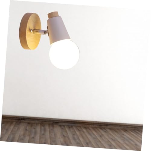 Aplique de pared E27 TEHAUX de hierro blanco para iluminar el dormitorio 7