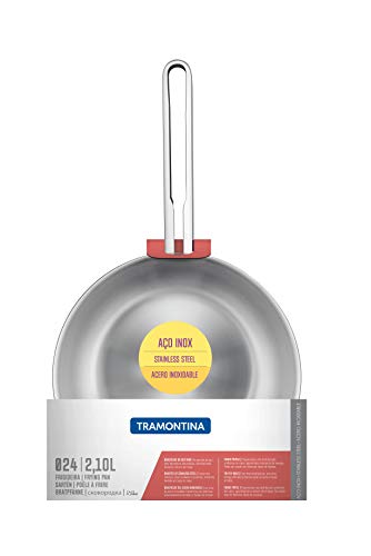 Frigideira Tramontina 62376240 Ventura Fundo Triplo 24Cm Aço Inox