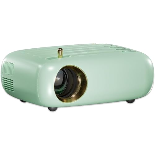 Image of WZATCO Pixel Plus | Portable LED Projector | Native 720p Full HD 1080P Support | Electronic Keystone | Power via Powerbank | 3900 Lumens | 176 inch Max Screen | Home & Outdoor Cinema | Bluetooth | Green