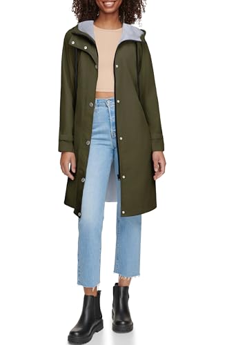 Zeagoo Womens Waterproof Raincoat with Hood Lightweight Rain Jacket Long Trench Coats Outdoor Windbreaker Jacket for Women