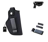 Samos® Fundas de Armas de Caza Funda Oculta al Aire Libre, Funda Universal para Pistolas de IWB OWB, Cinturon tactico