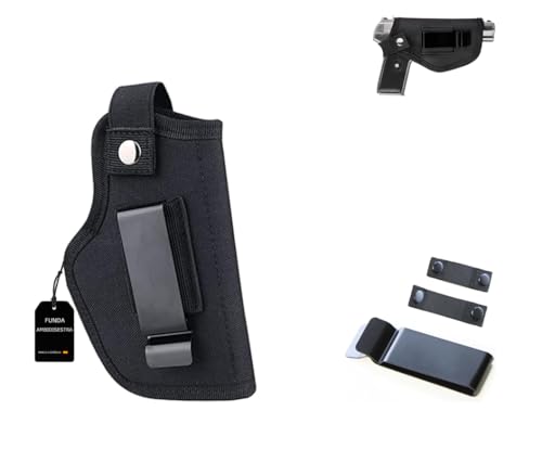 Samos® Fundas de Armas de Caza Funda Oculta al Aire Libre, Funda Universal para Pistolas de IWB OWB, Cinturon tactico