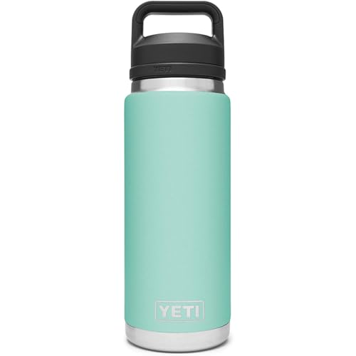 YETI Rambler 26 oz Bottle, Vacuum Insulated, Stainless Steel with Chug Cap, Seafoam