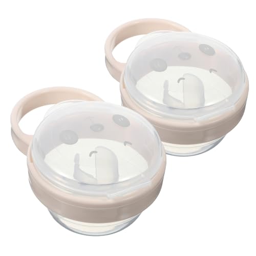 Vaguelly 2Pcs Portable Travel Pacifier Holder Cases Cute Storage Easy Access Organizer for Stroller Bag Safe and Stylish Design for Daily Use