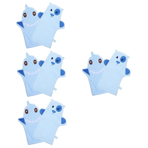ERINGOGO 8 Guantes De Baño para Ducha Manoplas para Recién Nacidos para Niños Manoplas De Baño para Bebé Guantes De Masaje Guantes De Esponja para Exfoliación Corporal Guantes para