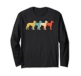 Greyhound Vintage Retro Dog Pet Racer Lover 60s 70s Gift Long Sleeve T-Shirt