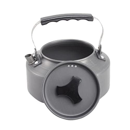 tddouck Camping Teapot Camp Kettle Outdoor Cookware Water Pot Portable for Backpacking Hiking Trekking Picnic Fishing 1.1LCookware