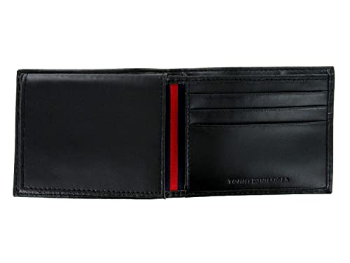 Tommy Hilfiger Men's Black Leather RFID Wallet & Valet2