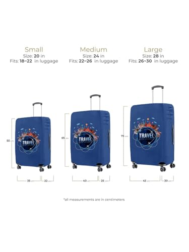 Image of World Travel Vybe Trolley Luggage Cover - S