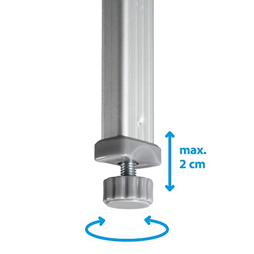 BRUNNER 0406105N Klapptisch aus Aluminium für den Außenbereich, Flatpack 4, Gewicht 6 kg, Standard – Bild 6